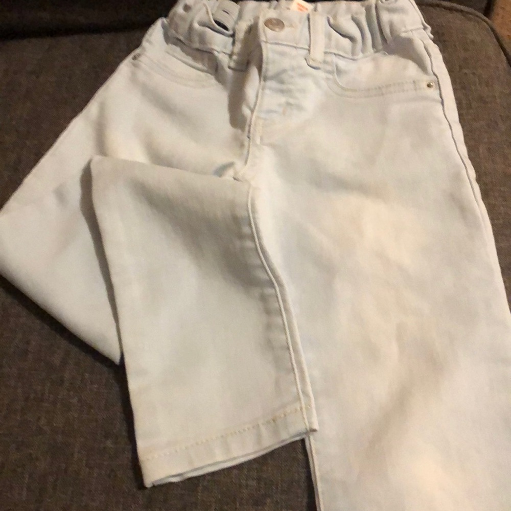 Light wash blue jeans